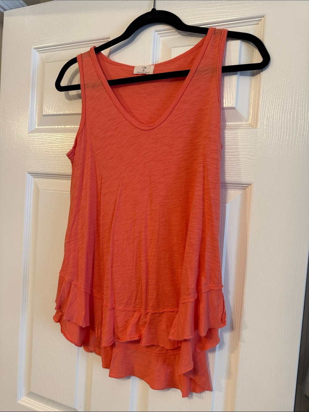 T.La Coral Layered Ruffle Tank Top